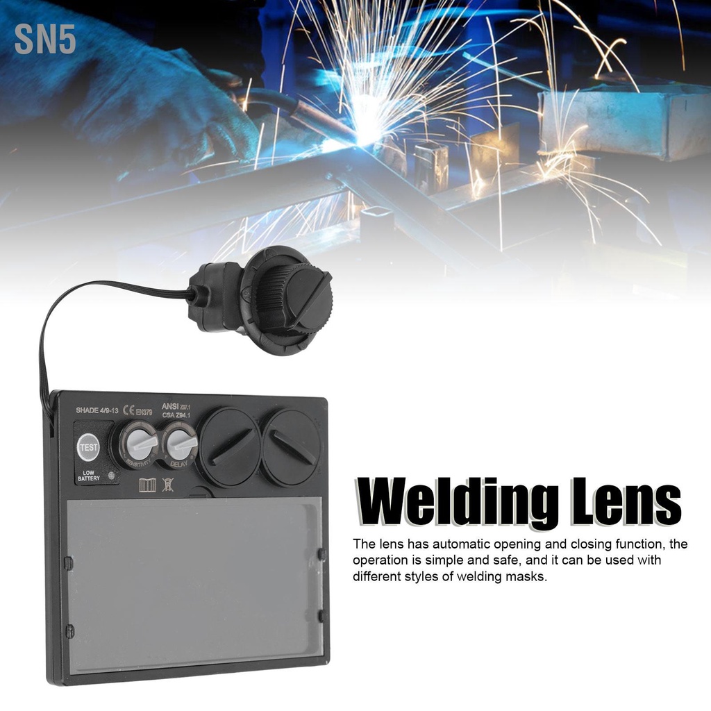 SN5 เลนส์เชื่อมปรับแสงอัตโนมัติ ปรับแสงได้สูง เลนส์เชื่อมอุตสาหกรรมพลังงานแสงอาทิตย์ PP สำหรับช่างเชื่อม