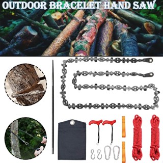 53 Inch High Reach Tree Limb Hand Rope Saw 68 Sharp Teeth Blades Rope Chain Saw