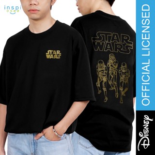 ดูดีนี่ Star Wars Gold Graphic Korean Oversized Tshirt in Black Inspi Tee_06