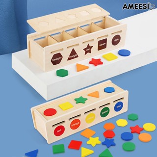 Ameesi ชุดของเล่นจับคู่ปริศนา อเนกประสงค์ หลายสี สําหรับเด็กวัยหัดเดิน 1 ชุด