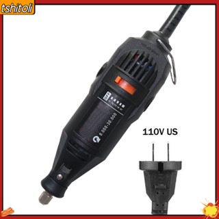 {tshitoli} เครื่องเจียรโรตารี่ไฟฟ้า ขนาดเล็ก 110V 220V ความเร็วสูง DIY