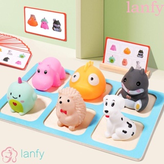 Lanfy ของเล่นตุ๊กตาการ์ตูนสัตว์ซ่อนหา เพื่อการเรียนรู้เด็ก