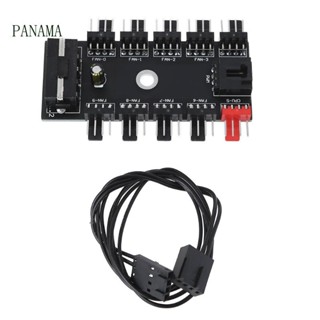 Nama สายเคเบิล 4-Pin PWM 1 เป็น 10 plitter 10 ทาง