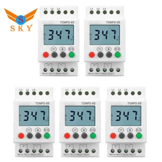 5x 3 เฟส รางดิน ปรับได้ ภายใต้ตัวป้องกันแรงดันไฟฟ้าเกิน การตรวจสอบแรงดันไฟฟ้า รีเลย์ป้องกันลําดับ