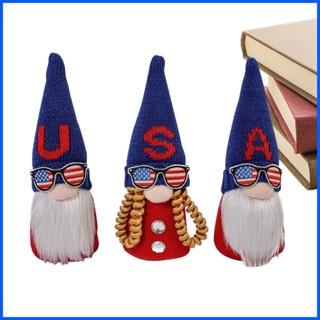 ตุ๊กตาโนมไร้หน้า ไร้หน้า น่ารัก 4th of July Gnomes American Independence Day Patriotic สําหรับตกแต่ง