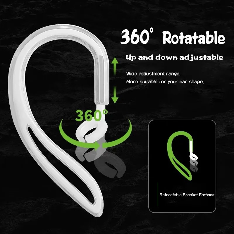 ตะขอเกี่ยวหู กันลื่น สําหรับหูฟังกีฬา / ตัวยึดหูฟัง ซิลิโคนนิ่ม ป้องกันการสูญหาย / สําหรับ Airpods รุ่น 1/2 ห่วงใส / หูฟัง ถอดออกได้ ป้องกันการหล่น ที่เกี่ยวหู