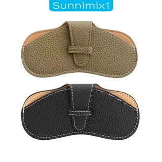 [Sunnimix1] เคสแว่นตา หนัง PU นิ่ม ป้องกัน สําหรับตั้งแคมป์ ท่องเที่ยว ผู้หญิง