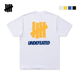 Undefeated ใหม่ เสื้อยืด แขนสั้น ลายไอคอน สองสี สําหรับผู้ชายและผู้หญิงS-5XL