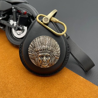 เคสกุญแจรีโมทรถจักรยานยนต์ หนังวัวแท้ สไตล์เรโทร สําหรับ Harley Davidson X48 883 1200