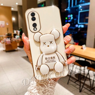 พร้อมส่ง เคสโทรศัพท์มือถือแบบนิ่ม กันกระแทก ลายหมีน่ารัก พร้อมที่ตั้งวาง สําหรับ Honor 90 Lite Magic5 Pro X8a 4G 5G Honor90 Honor90Lite