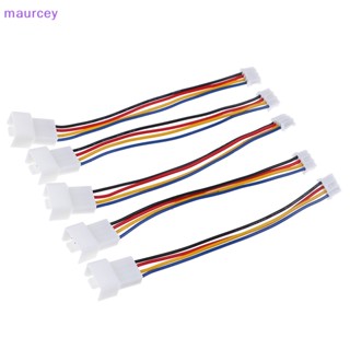 Maurcey สายเคเบิลเชื่อมต่อพัดลม 4 Pin เป็น 3pin 4pin PWM 2 ชิ้น