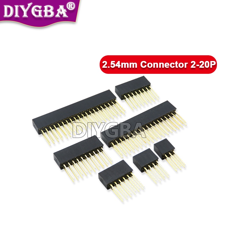 10PCS 2.54 มม.เดี่ยวคู่แถวหญิงยาว Pins 2 ~ 20Pin 11 มม.PCB Board Pin Header ซ็อกเก็ตสําหรับ Arduino สําหรับ Raspberry Pi