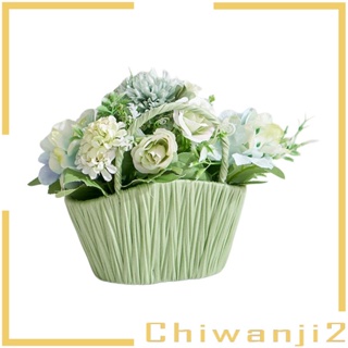 [Chiwanji2] ตะกร้าดอกไม้ สร้างสรรค์ สําหรับประดับตกแต่งห้องนั่งเล่น ตั้งโต๊ะ งานแต่งงาน