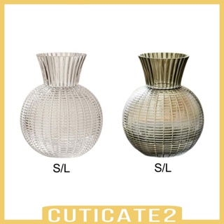 [Cuticate2] แจกันแก้ว ทรงกลม สไตล์โมเดิร์น สําหรับตกแต่งโต๊ะ งานแต่งงาน