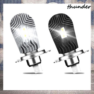 Thunder หลอดไฟหน้า LED H4 Hi/Lo Beam 300% สว่างขึ้น 6000K 40W 2000-3500LM ปลั๊กฮาโลเจน แบบเปลี่ยน