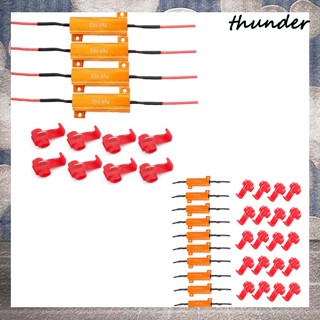 Thunder ตัวต้านทานโหลด 50w 6rj 6ohm Led Bulb Led Decoder สําหรับไฟเลี้ยวกะพริบ ไฟท้าย ตัวต้านทาน ถอดรหัสไลน์