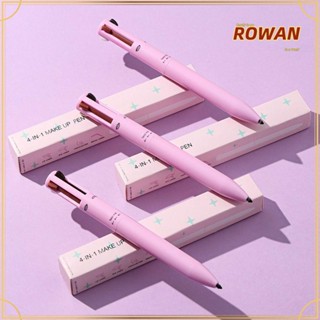 Rowans 4 In 1 อายไลเนอร์ ปากกาเขียนขอบปาก เครื่องสําอาง ติดทนนาน