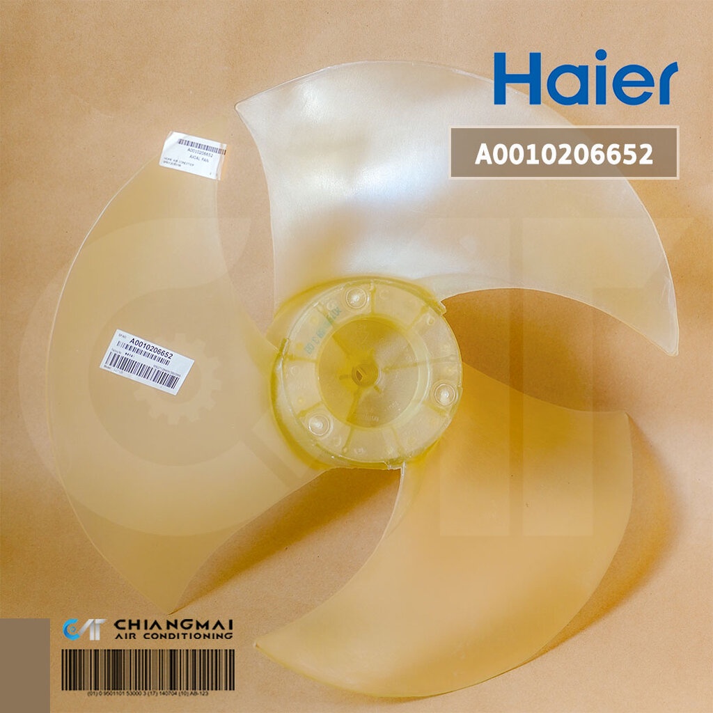 A0010206652 ใบพัดลมแอร์ Haier ใบพัดลมคอยล์ร้อน แอร์ไฮเออร์ รุ่น HSU-24CEK03TC อะไหล่แอร์ ของแท้ศูนย์