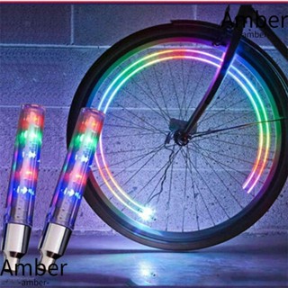 Amber ไฟนีออน LED อุปกรณ์เสริม สําหรับติดล้อรถจักรยาน