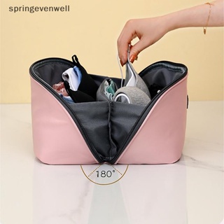 [springevenwell] ใหม่ พร้อมส่ง กระเป๋าจัดเก็บเครื่องสําอาง ชุดชั้นใน ถุงเท้า แบบพกพา สําหรับผู้หญิง