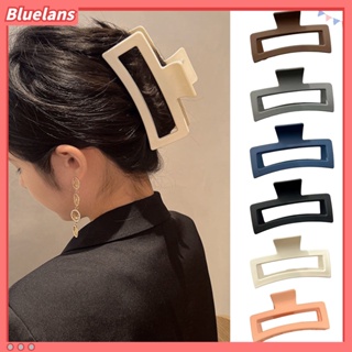 【 Bluelans 】กิ๊บติดผม ทรงสี่เหลี่ยม ขนาดใหญ่ เนื้อแมตต์ หรูหรา สําหรับผู้หญิง