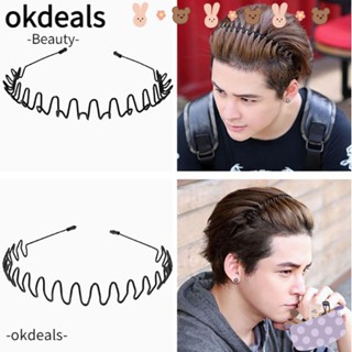 OKDEALS 3/5/6/10 ชิ้น ที่คาดผม แบบหยัก สีดํา สไตล์อลิซ ใหม่ เครื่องมือจัดแต่งทรงผม