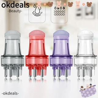 OKDEALS หวีนวดหนังศีรษะ เซรั่มปลูกผม แบบพกพา