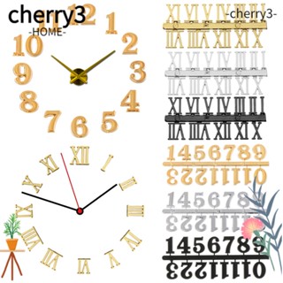 Cherry อะไหล่นาฬิกาควอตซ์ดิจิทัล ตัวเลขโรมัน แฮนด์เมด DIY 1 ชุด