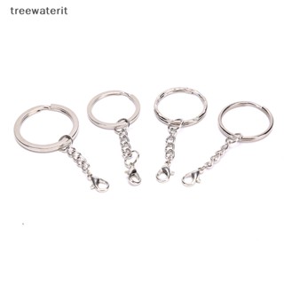Tr 10 ชิ้น / เซต พวงกุญแจเงินขัดเงา แยกแหวน พวงกุญแจสั้น DIY ทําพวงกุญแจ TH