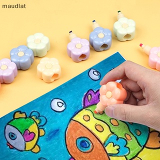 Maud ปากกามาร์กเกอร์ ไฮไลท์ เรืองแสง ลายดอกไม้น่ารัก 5 สี สําหรับโรงเรียน