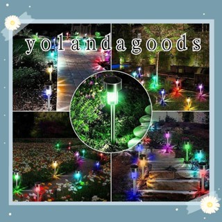 YOLA โคมไฟ LED สเตนเลส กันน้ํา สีขาว หลากสี สําหรับตกแต่งสวน