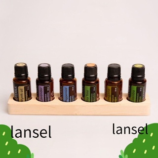 Lansel ชั้นวางน้ํามันหอมระเหย แบบไม้ 6 หลุม สําหรับ DoTERRA