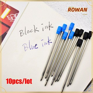 ROW /10 pcs/lot 0.5mm New Medium Nib Core Office Metal Ballpoint Pen Refills Writing Supplies School Signature Hot Blue/Black Ink