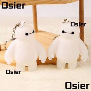 OSIER1 พวงกุญแจ ลายการ์ตูน Baymax น่ารัก สีขาว อุปกรณ์เสริม สําหรับกระเป๋าเป้สะพายหลัง