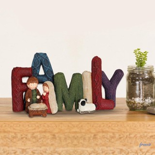 ฟิกเกอร์เรซิ่น รูปตัวอักษร LOVE FAMILY สําหรับตกแต่งบ้าน