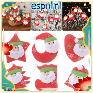 Espo ของประดับตกแต่งต้นคริสต์มาส รูปซานตาคลอส สีแดง สําหรับตกแต่งบ้าน