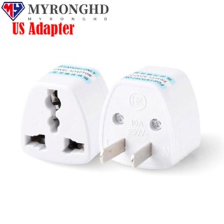 Myronghd อะแดปเตอร์ปลั๊กเสียบไฟฟ้า 2 Flat Pin AC Power