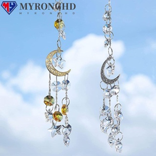 Myronghd โมบายกระดิ่งลม คริสตัล บังแดด สําหรับตกแต่งบ้าน สวน ของขวัญ