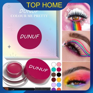 DUNUF12 Color Face Color Waterproof Eye Shadow Long-last Eyeliner Matte Painted Dyed Eyebrow Cream Universal Top1Store