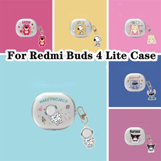 【พร้อมส่ง】เคสหูฟัง แบบนิ่ม แบบใส ลายสุนัข สําหรับ Redmi Buds 4 Lite Redmi Buds 4 Lite