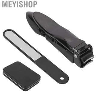 Meyishop Nail Clipper Wider Handle Smoothing Surfaces Accurately Trimming Incisive Jaws Clippers Set with File Strip