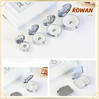 Rowans ขวดโหลดีบุก ใส่เทียน เครื่องประดับ และยา แบบรีฟิล ขนาดเล็ก แบบพกพา ถอดออกได้