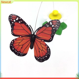 {Newcat} ผีเสื้อบินได้ หลากสี ใช้แบตเตอรี่ ของเล่นสําหรับสัตว์เลี้ยง แมว