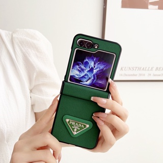 เคสป้องกันโทรศัพท์มือถือหนัง PU ฝาพับ หรูหรา สําหรับ Samsung Galaxy Z Flip 3 4 5 5G Z Flip5