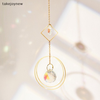 [takejoynew] โมบายจับแสงแดด คริสตัล แฮนด์เมด สําหรับแขวนตกแต่งหน้าต่าง ระย้า บ้าน สวน กลางแจ้ง KLB