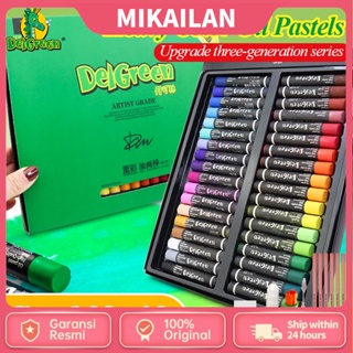 Delgreen ภาพวาดสีน้ํามัน สีพาสเทล หนัก 12 24 36 60 สี ขนาดเล็ก และสีเทา สําหรับนักเรียน