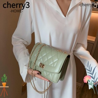 Cherry3 กระเป๋าสะพายไหล่ สะพายข้าง หนัง Pu ปักลาย ความจุสูง พร้อมสายสะพาย สําหรับผู้หญิง