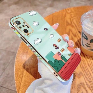 เคสโทรศัพท์มือถือ TPU นิ่ม กันกระแทก ปิดด้านหลัง ลายเกมมาริโอ้ หรูหรา สําหรับ Redmi Note 10S Note 10 Pro 4G 5G