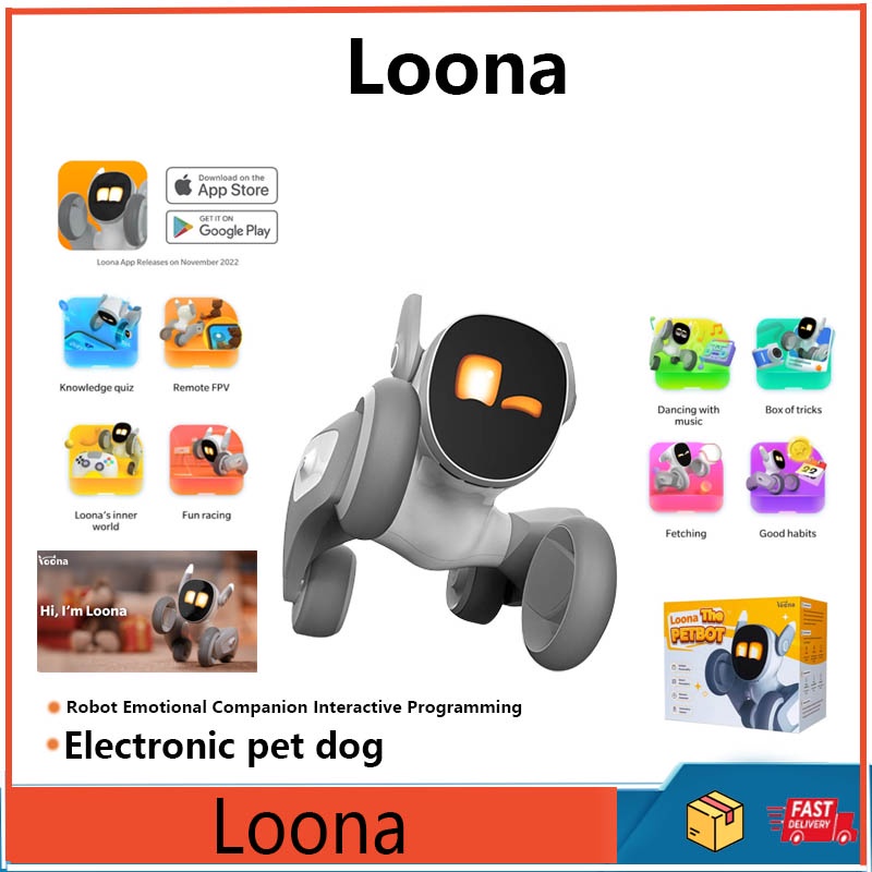 Loona robot หุ่นยนต์สุนัขอัจฉริยะ จดจําใบหน้า ตั้งโปรแกรมได้