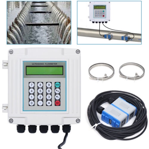 Ultrasonic Flow Meter Liquid Flowmeter Meter , Water Fixed Ultrasonic Flow Meter